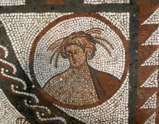 Mosaic floor, Lullingstone Roman Villa, Eynsford, Kent, c1980-c2017