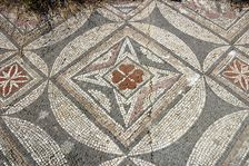 Mosaic floor, ruins of the Basilica of Ayia Trias, Famagusta, North Cyprus