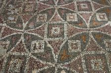 Mosaic floor, ruins of the Basilica of Ayia Trias, Famagusta, North Cyprus