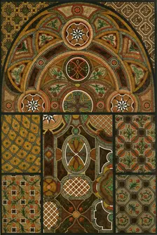 Mosaic floors, Germany, 18th century, (1898). Creator: Unknown