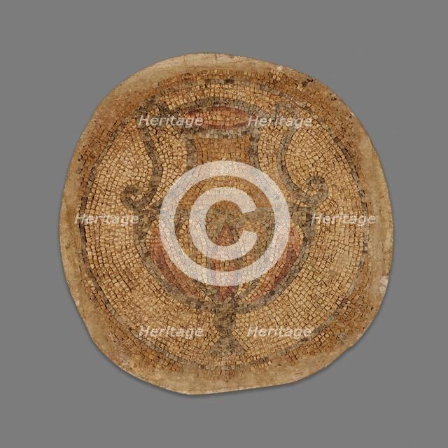 Mosaic Fragment with Classical Vase, 4th-5th century. Creator: Unknown.