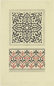 Mosaic from a mosque in Cairo, 1829-1830. Creator: Friedrich Maximilian Hessemer
