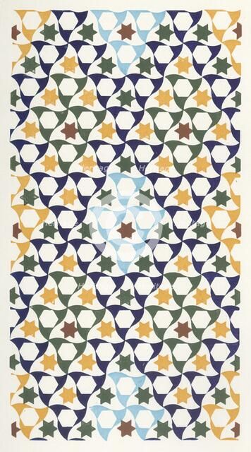 'Mosaic from the portico of the Generalife', 1907. Creator: Unknown.