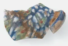 Mosaic Glass Fragment, Coptic, 4th-early 5th century. Creator: Unknown