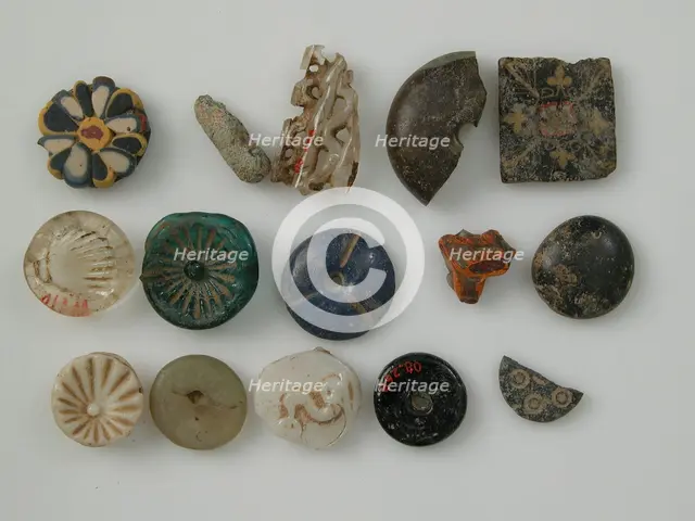 Mosaic Glass Fragments, Coptic, 4th-early 5th century. Creator: Unknown.