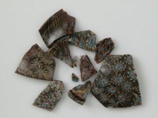 Mosaic Glass Fragments from a Vessel, Coptic, 4th-early 5th century. Creator: Unknown