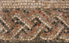 Mosaic, Great Witcombe Roman Villa, Gloucestershire, 2018. Creator: James O Davies