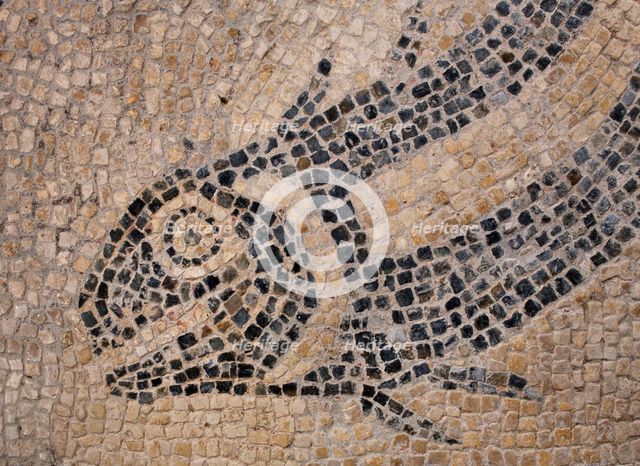 Mosaic, Great Witcombe Roman Villa, Gloucestershire, 2018. Creator: James O Davies.