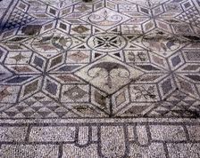 Mosaic in Birds house, in the Roman ruins of Italica founded in 206.C. by Scipio