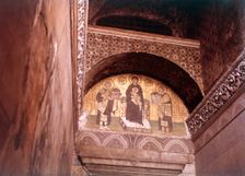 Mosaic in Santa Sofia Mosque, Istanbul, Turkey, c1955. Creator: Arthur Charles Kirby Ware