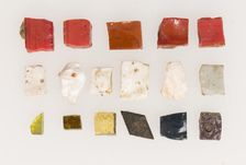 Mosaic Tesserae, Byzantine, 6th-15th century. Creator: Unknown