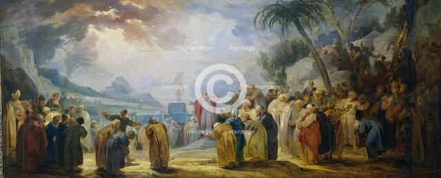 Moses Choosing the seventy Elders, 1736-1737. Creator: Jacob de Wit.