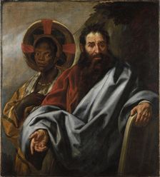 Moses and his Ethiopian wife Zipporah, Between 1645 and 1649. Creator: Jordaens, Jacob (1593-1678)