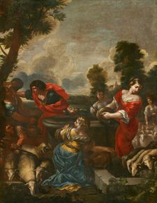 Moses and Jethro's daughters, 1650. Creator: Unknown