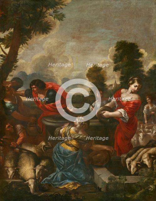 Moses and Jethro's daughters, 1650. Creator: Unknown.