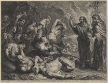 Moses and the Brazen Serpent, 1580-1633. Creator: Boetius Adams Bolswert