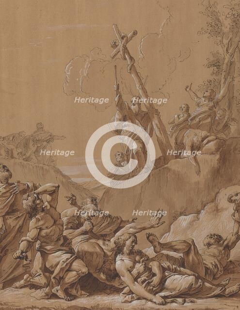 Moses and the Brazen Serpent, 18th century. Creator: Francesco Fontebasso.