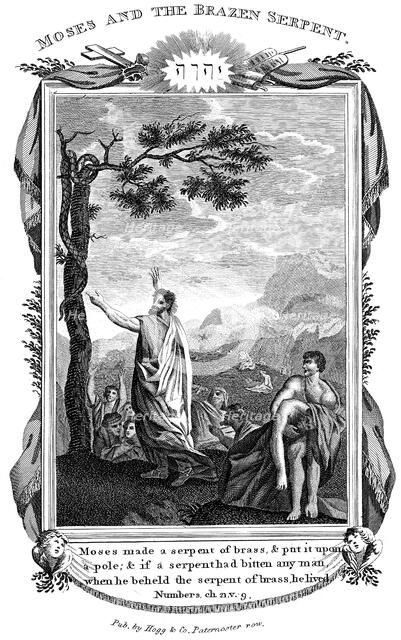 'Moses and the Brazen Serpent', c1808. Artist: Unknown