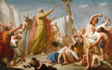 Moses and the Brazen Serpent, ca 1770. Creator: Angeli, Giuseppe (1712-1798)