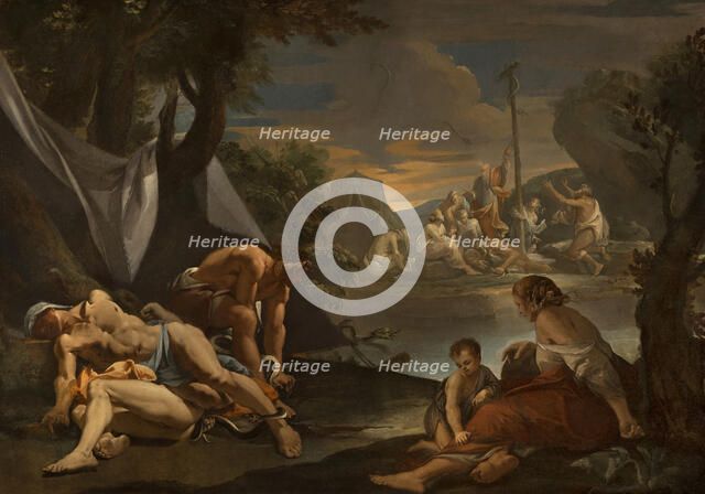 Moses and the Brazen Serpent. Creator: Chaperon, Nicolas (1612-1656).