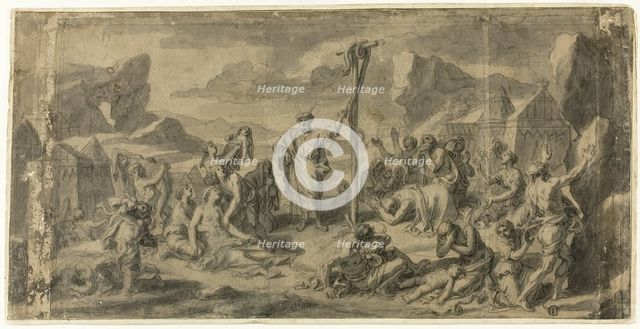 Moses and the Brazen Serpent, n.d. Creator: Francois Verdier.
