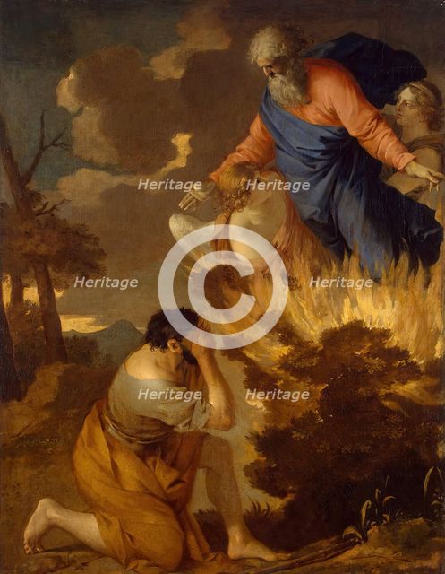 Moses and the Burning Bush, 1643. Creator: Sébastien Bourdon.