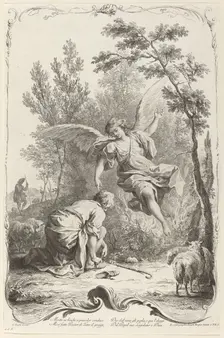 Moses and the Burning Bush, c. 1745. Creator: Joseph Wagner