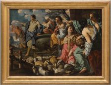Moses and the Daughters of Jethro, 1630s. Creator: Sigismondo Coccapani
