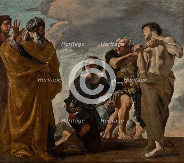 Moses and the Messengers from Canaan, 1621-1624. Creator: Giovanni Lanfranco.