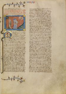 Moses and the Soldiers, about 1360-1370. Creator: Master of Jean de Mandeville