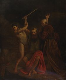 Moses, Aaron and Hur on Mount Horeb, 1857. Creator: William Page