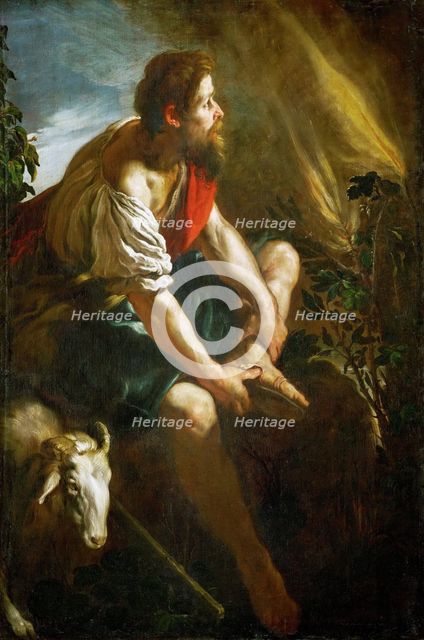 Moses before the Burning Bush.