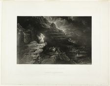 Moses Breaketh The Tables, from Illustrations of the Bible, 1833/34. Creator: John Martin