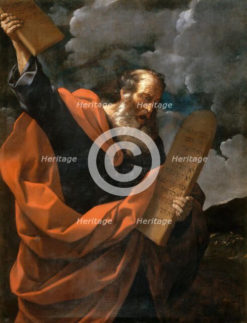 Moses Breaking the Tablets of the Law, ca 1624-1625.