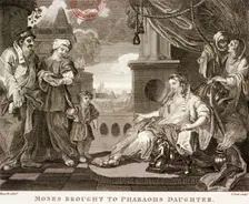 Moses brought to Pharaohs daughter 1809. Artist: Thomas Cook