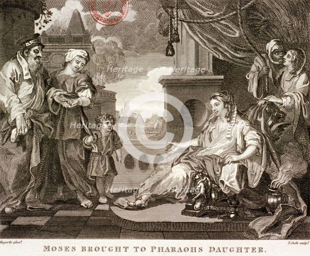 'Moses brought to Pharaohs daughter', 1809. Artist: Thomas Cook