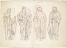 Moses, David, St John the Baptist and St Paul, 1866. Creator: Sir Edward Coley Burne-Jones