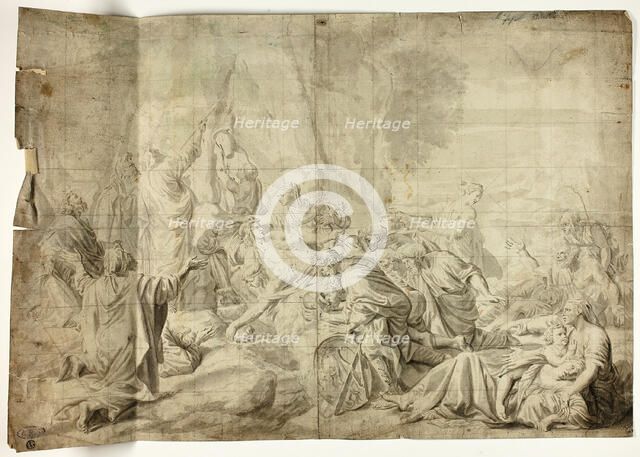 Moses Drawing Water from the Rock, n.d. Creator: Unknown.