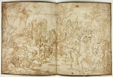 Moses Drawing Water from the Rock, n.d. Creator: Unknown