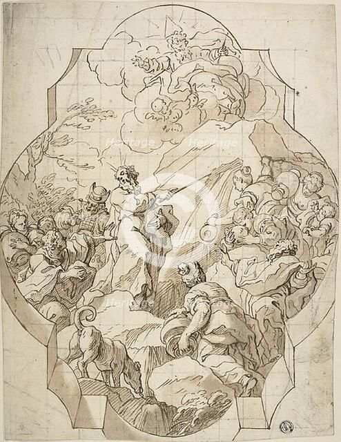 Moses Drawing Water from the Rock, c. 1688. Creator: Guglielmo Borremans.