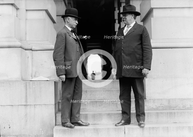 Moses Edwin Clapp, Senator From Minnesota, Right, with James C. Haynes, Mayor of Minneapolis, 1911.  Creator: Harris & Ewing.