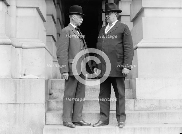 Moses Edwin Clapp, Senator From Minnesota, Right, with James C. Haynes, Mayor of Minneapolis, 1911. Creator: Harris & Ewing.