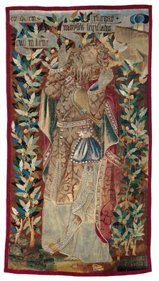 Moses (fragment) from The Transfiguration of Christ, Flanders, 1460/70. Creator: Unknown