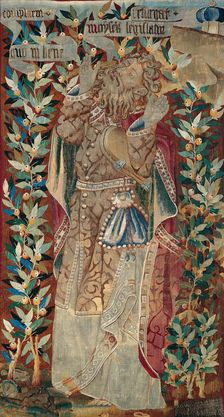 Moses (fragment) from The Transfiguration of Christ, Flanders, 1460/70. Creator: Unknown