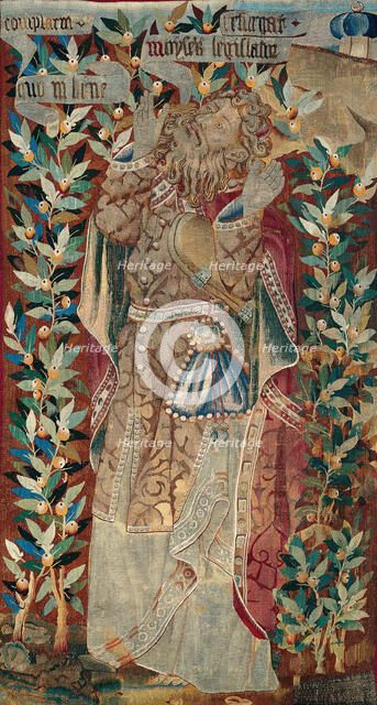 Moses (fragment) from The Transfiguration of Christ, Flanders, 1460/70. Creator: Unknown.