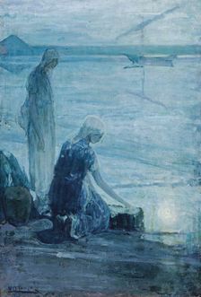 Moses in the Bullrushes, 1921. Creator: Henry Ossawa Tanner
