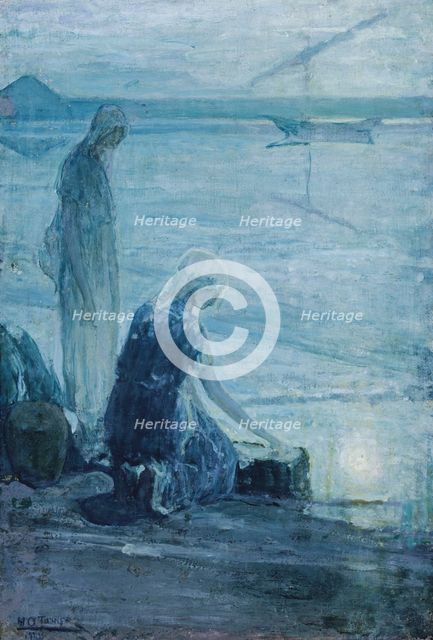 Moses in the Bullrushes, 1921. Creator: Henry Ossawa Tanner.