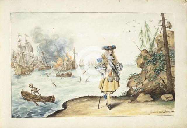 Moses on the coast near Harwich, in or after 1667-in or before c.1687. Creator: Gesina ter Borch.