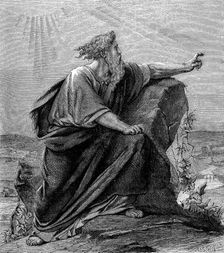 Moses, Old Testament prophet, c1860. Creator: Unknown