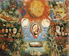 Moses Or The Nuclear Sun, 1945. Creator: Frida Kahlo